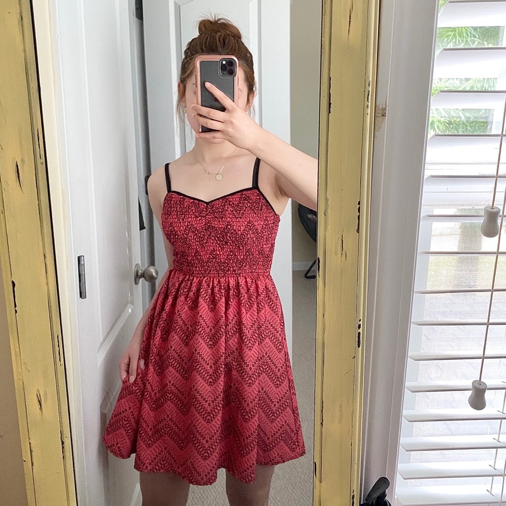 Coral mini dress ✨